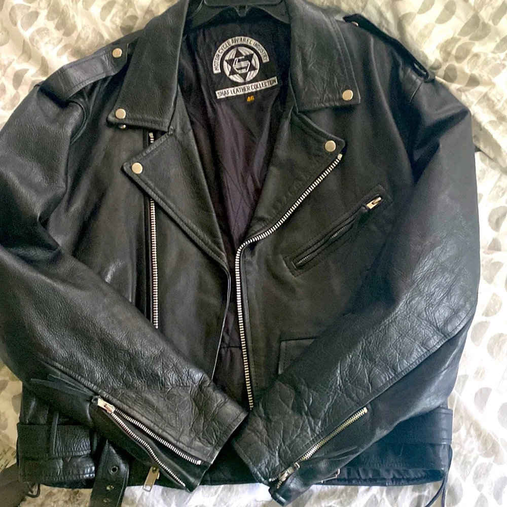 Motorcycle apparel industry leather jacket - Picture 1 of 5